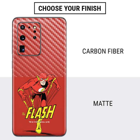DC Comics The Flash Classic Action Pose Art Galaxy S20 Ultra 5G Skin